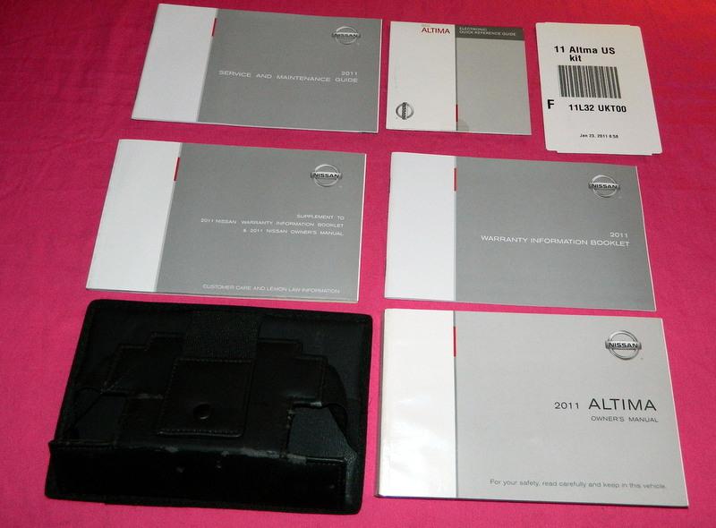 2011 nissan altima owners owner's manual guide book case oem handbook 