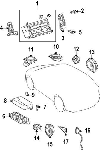 Toyota 9008015080 genuine oem factory original clock screw