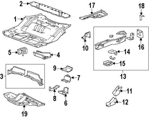 Gmc 20808583 genuine oem factory original anchor plate