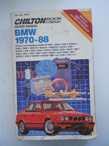 Chilton book company repair manual 6844 bmw 1970-88  0801979412