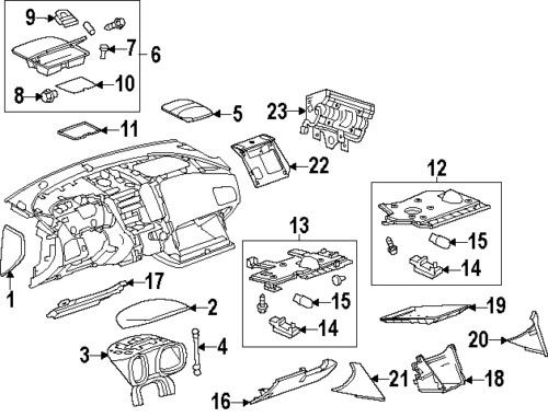 Gmc 22873645 genuine oem factory original compartment