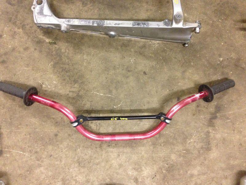 Yamaha yfz450 yfz 450 raptor banshee blaster red anodized handlebars