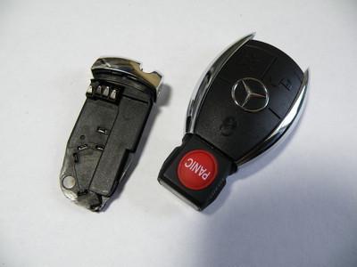 2006-2009 mercedes benz ml-class silver keyless entry replacement fob shell