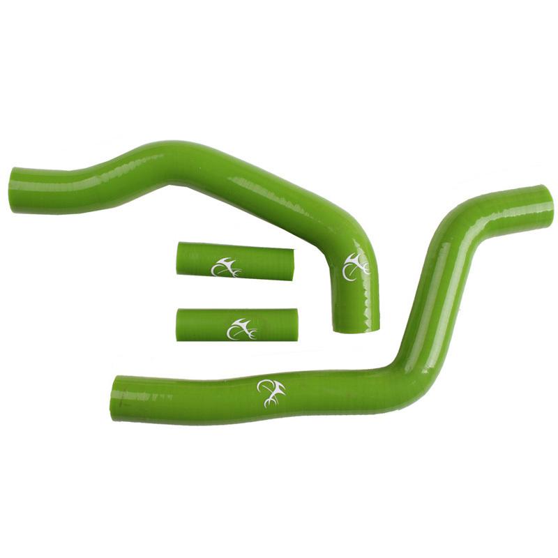 For kawasaki kx125 kx 125 silicone green radiator hose kit 05-07 2006 green