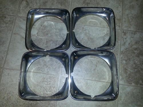 1972 chevy impala headlights bezels