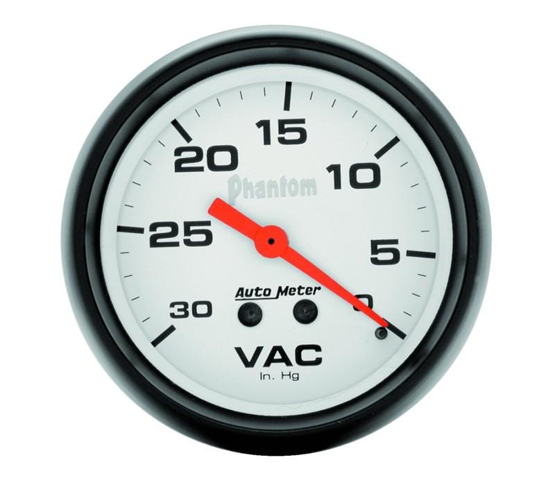 Auto meter 5884 phantom; mechanical vacuum gauge