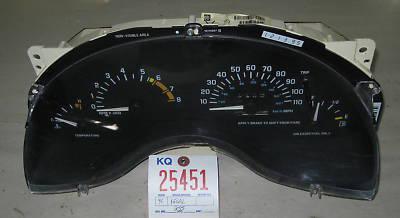 Buick 96 regal instrument cluster/gauge 1996 gauges speedometer