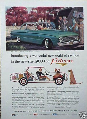 1960 60 ford falcon original vintage ad cmy store 4more great ads  5+= free ship