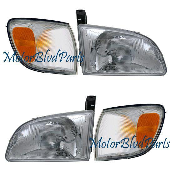 98-00 sienna headlights+corners side markers right+left