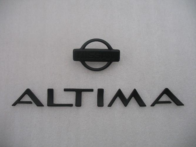 95 96 1997 nissan altima flat matte black blackout blacked out emblem logo badge