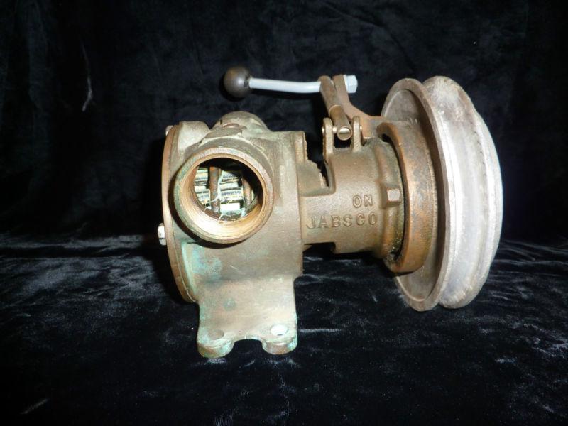 Jabsco bronze self-priming pump with manual clutch