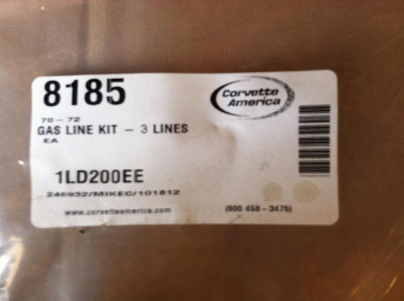 1970-1972 gas line corvette camaro pump-carb lt-1 3 lines can be used to install