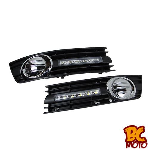 01-05 audi a4 b6 sedan daytime running light led drl foglight lamp ▼