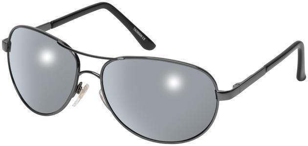 River road drifter metal trimmed aviator sunglasses gunmetal with flash lens