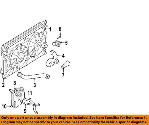 Chrysler oem 4809427ah radiator-upper hose