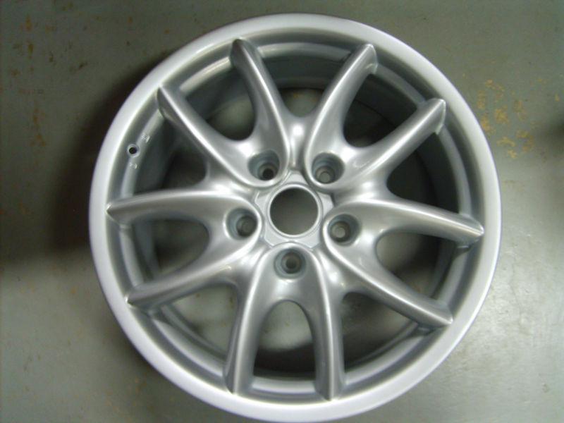 2003-2010 porsche cayenne wheel, 19x9, 10 spoke full face painted silver