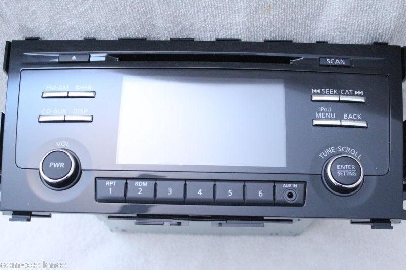 10-12 nissan altima cd mp3 satellite bluetooth connectivity radio oem 28185-3ta0