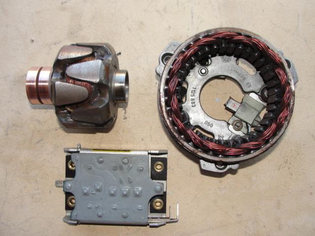 1982 bmw r100rs alternator rotor stator diode board 20a 280w  bosch airhead