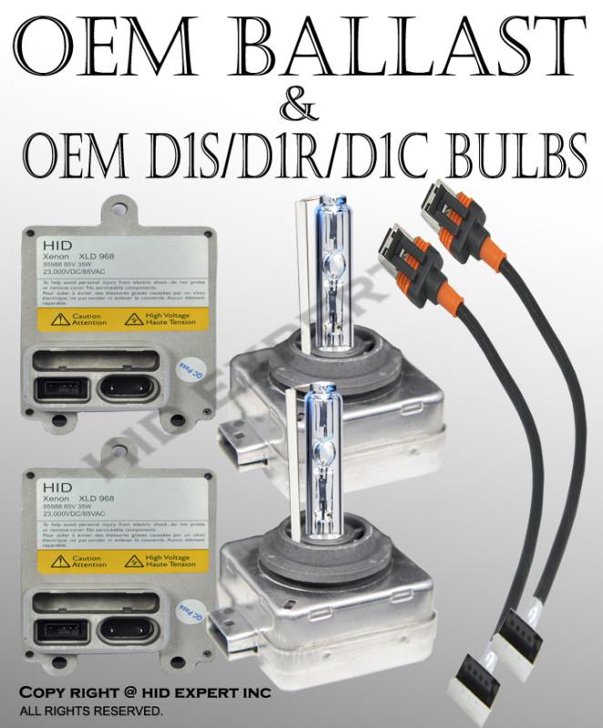 Combo oem factory stock direct replacement ballast & d1s 8000k hid bulbs as1