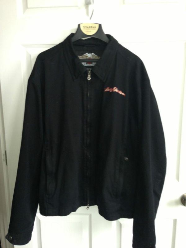 Harley davidson black denim jacket