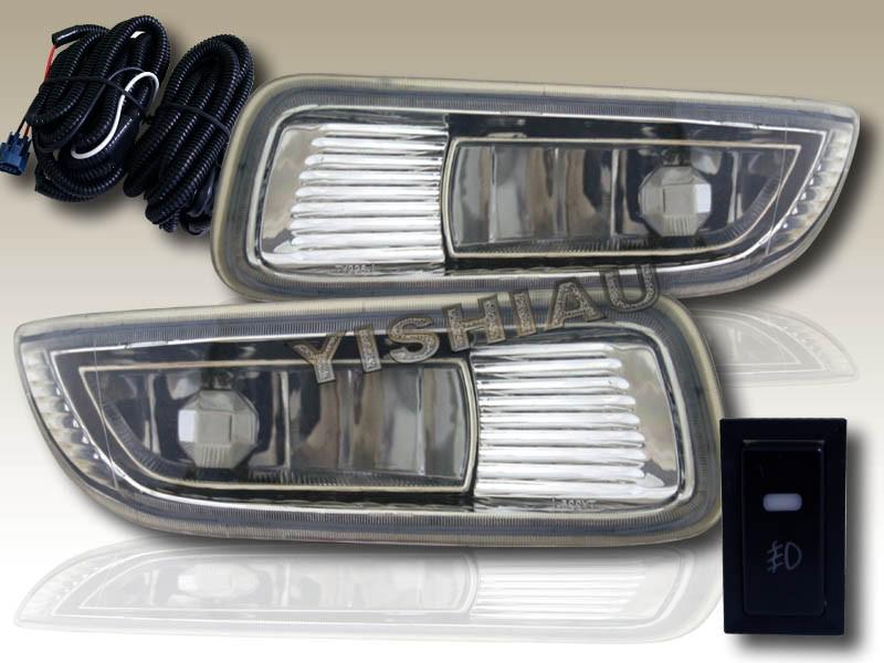 2003-2004 full kit toyota corolla oe clear lens fog lights + switch + wire 