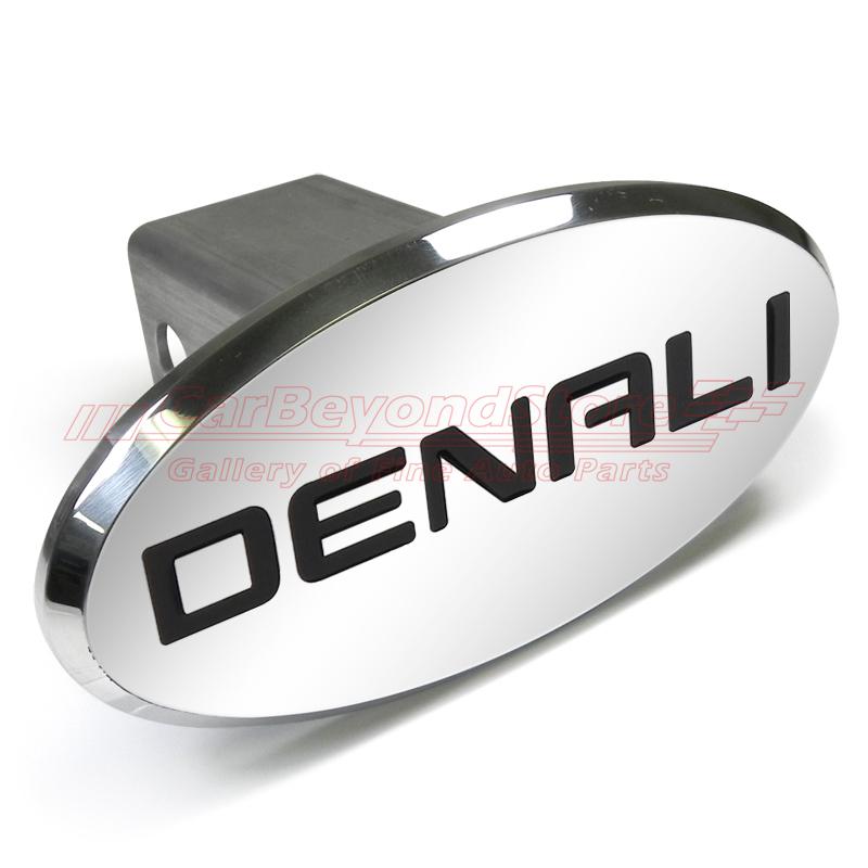 Gmc denali engraved oval aluminum tow hitch cover, free gift + licensed 