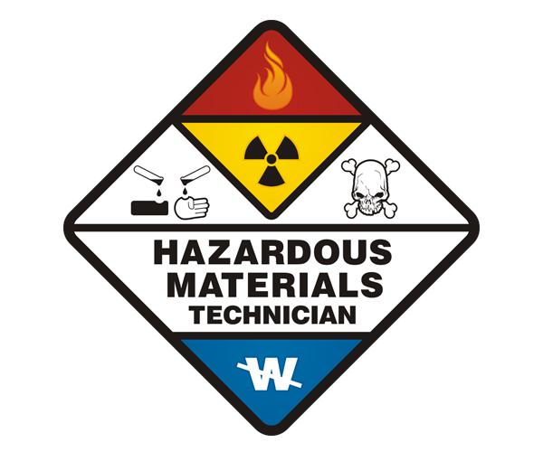 Hazmat technician decal 5"x5" firefighter haz mat vinyl sticker h4 zu1