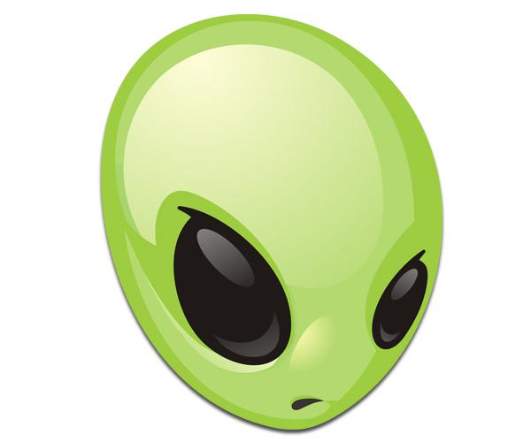 Alien decal 5"x4.1" area 51 roswell space ufo car vinyl sticker a1 zu1