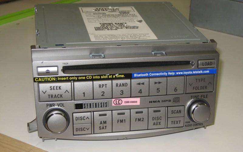 Toyota avalon radio 6 disc mp3/wma cd changer jbl sound sat ready a51819 11824  