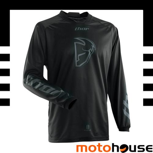 Thor mens phase blackout jersey mx offroad dirt motocross black 