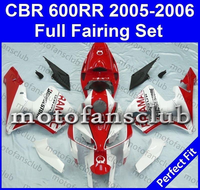 Fit honda cbr600rr 05 06 cbr 600 rr 2005 2006 fairing kit bodywork #78 b