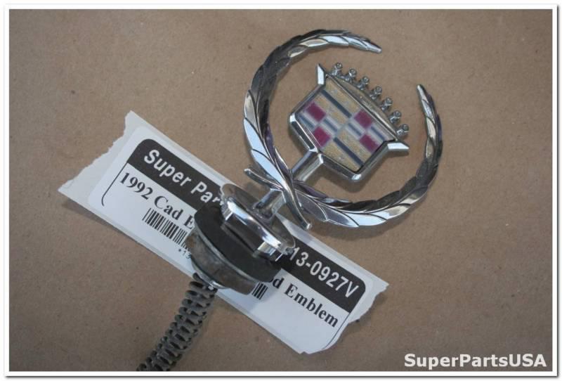 1992 cadillac eldorado hood emblem badge 13-0927v