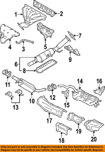 Volkswagen oem 1j0254508k catalytic converter-converter & pipe