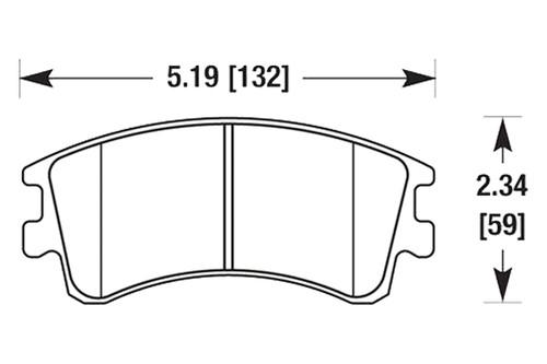 Hawk hb459z.700 - 03-05 mazda 6 front brake pads ceramic