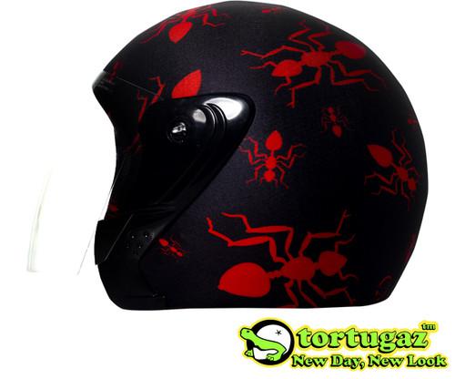 Ants fashion style tortugaz 3/4 open face motorcycle helmet cover free shipping