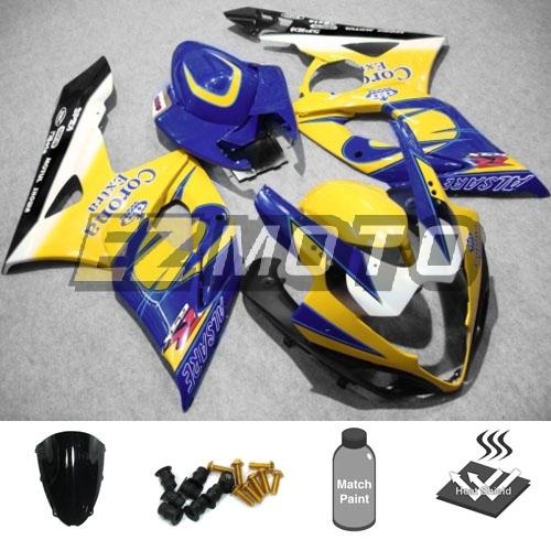 Inj fairing kit pack w/ windscreen & bolts for suzuki gsxr 1000 k5 2005 2006 ab