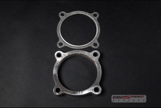 2.5" inner diameter 4 bolt exhaust downpipe flange+gasket for turbo t3 t3t4 t4e