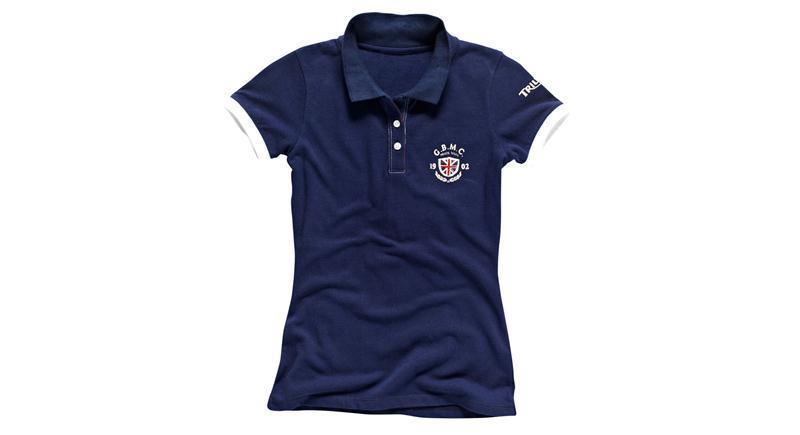 Triumph ladies gbmc polo size 2xl in blue #mpos13124-2xl free shipping