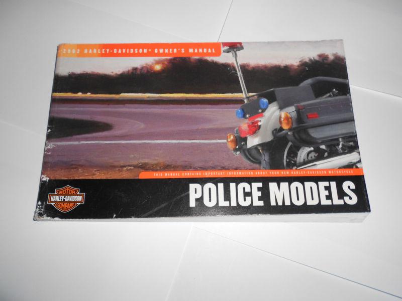 2002 harley davidson flt police model service manual supplement 99483-02sp