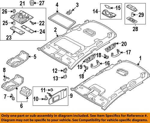 Volkswagen oem 561857552a2f4 interior-roof-sunvisor