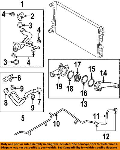 Volkswagen oem 1j0122291b cooling-water hose assembly coupling