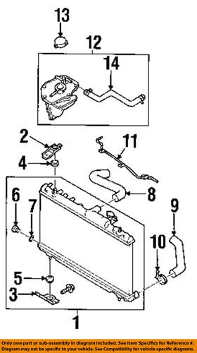 Subaru oem 99078aa073 engine coolant recovery tank hose/coolant recovery