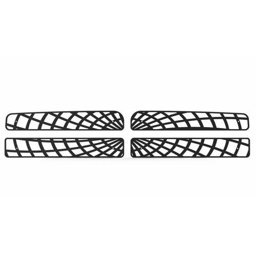 Dodge ram 94-02 spider web black powdercoat grill insert trim cover