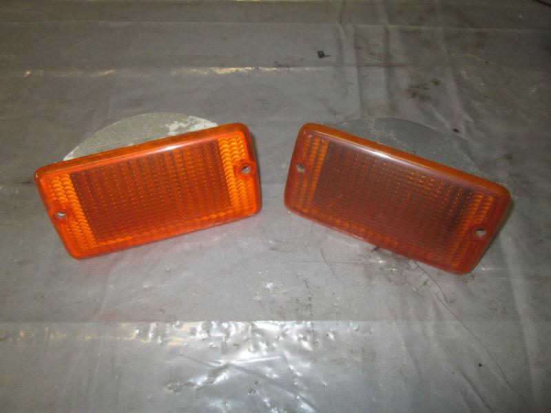 Jeep wrangler tj 1997-2006 factory fender grill marker amber lights 1262