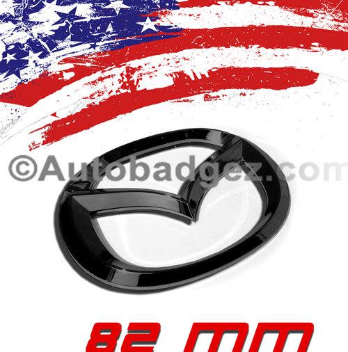  1 - new mazda 2 3 5 6 cx-5 rear badge emblem rx8 rx3 speed miata mazda 82mm blk