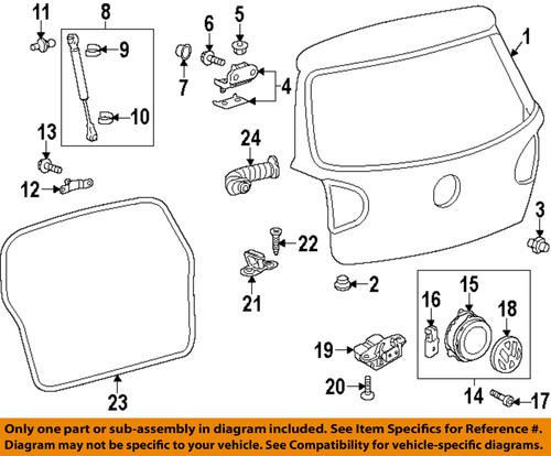 Volkswagen oem 5k0827505a 9b9 trunk lock actuator motor/trunk/trunk part