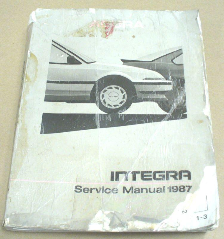 Acura integra 1987 factory service manual - used