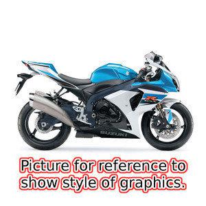 09-14 suzuki gsxr1000 factory effex fender trim kit factory color - blue