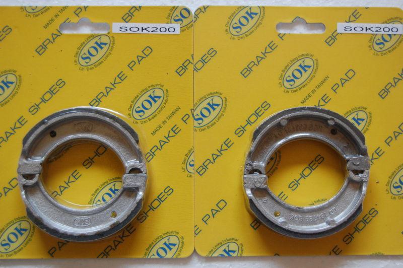 Front&rear brake shoes for yamaha mj s 50, 80-93 mj50 towny, 77-81 s50 passol