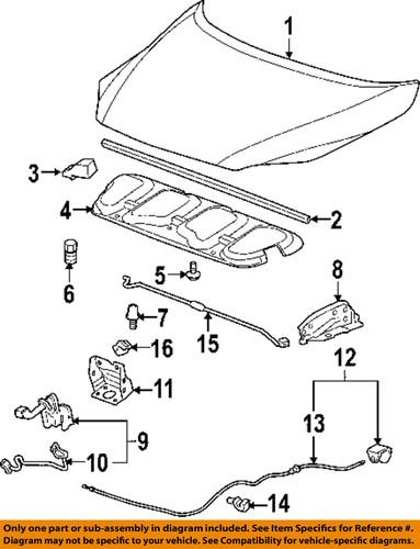 Gm oem 15112250 hood-lock